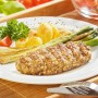 Geflügelhacksteak gebraten