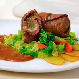Buffet-Rinderroulade in Sauce