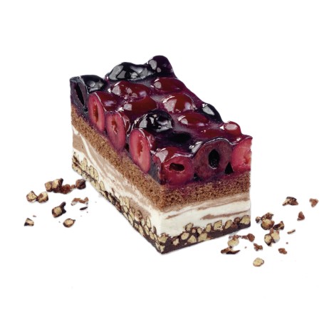 Kirsch-Schoko-Crisp-Schnitte 29 x 19,5cm