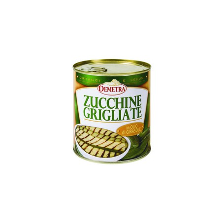Gegrillte Zucchini in Sonnenblumenöl