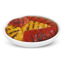 Gegrillte Paprika rot und gelb